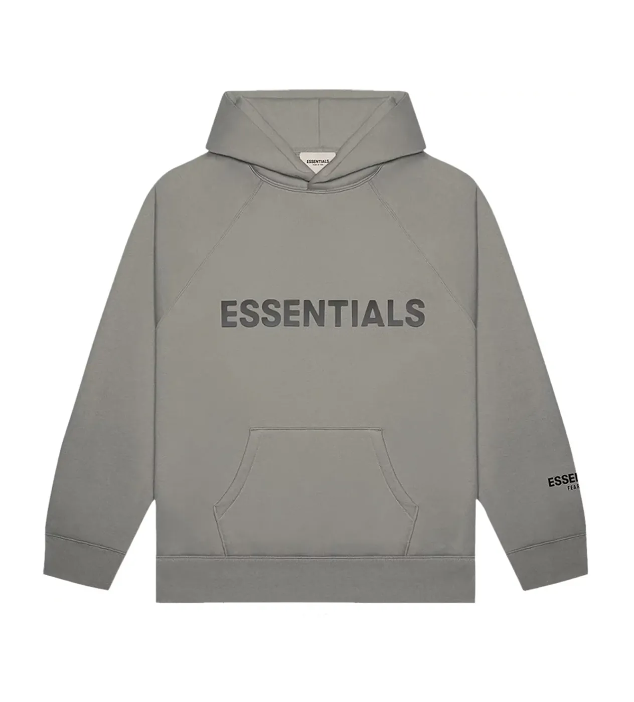 Essentials Cement Hoodie Front Logo