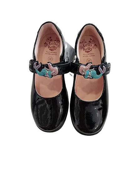 Lelli Kelly black Maribella 2 mermaid patent shoe