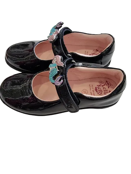 Lelli Kelly black Maribella 2 mermaid patent shoe